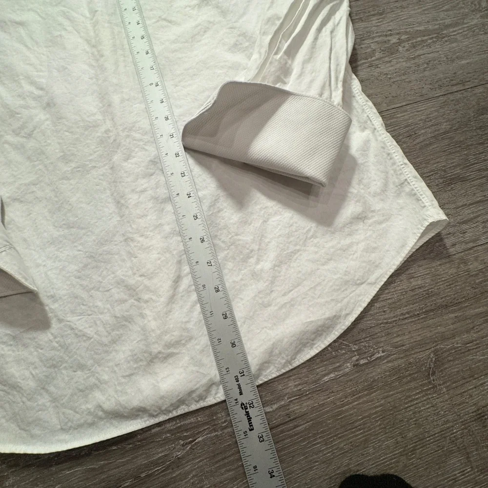 Suitsupply Shirt Men 17 White Egyptian Cotton Tuxedo French Cuff Formal Bib Slim